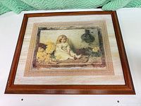 Full view of framed print showing artwork and frame