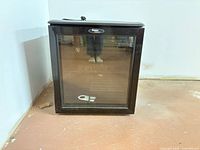 Front view of Danby Designer wine fridge with glass door closed