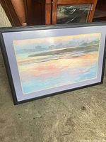 Framed print front view showing artwork, mat and frame