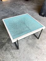 Full view of table to show design and materials