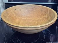 top angled view showing exterior and interior grain and overall shape