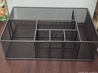 Top view showing entire organizer and compartment layout