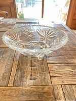 angled view showing starburst pattern, feet visible