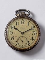 Front view showing dial, hands, and case bezel