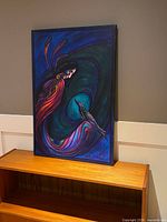 Front view of the signed Don Chase acrylic painting showing full image and signature