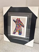 Front view of framed Bear Spirit print showing artwork, mat, and frame