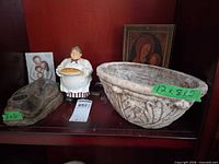 All items together on shelf