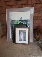 Group shot showing three of the four wall art pieces stacked together