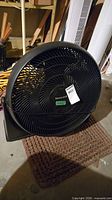 Front view of Honeywell floor fan