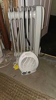 Radiator heater and fan heater together