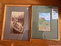 Both framed prints side by side