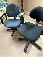 Both office chairs side by side