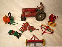 Group shot of all seven Dinky diecast models