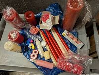 All candles displayed on tray showing full lot contents