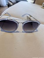 Front view of Fossil sunglasses showing frame and lenses