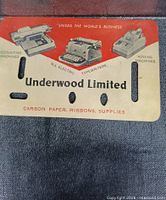 Underwood Limited carbon paper supplies card