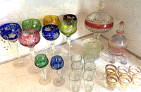 All items grouped on countertop