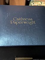 Blue Caithness Paperweight presentation box