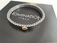 Bracelet on Nomination Italy packaging showing full circular form