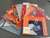 Fan display of entire sheet music lot