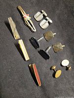 All items laid out on black background