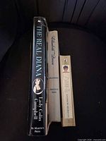 Spine view of all three books showing titles and formats