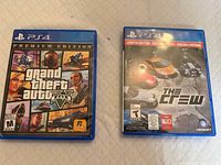 Front view of both PS4 game cases