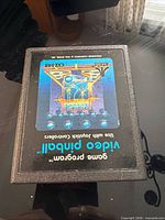 Front view of Atari Video Pinball cartridge showing label and condition