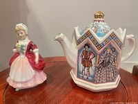 Overview showing Valerie figurine and Sadler teapot