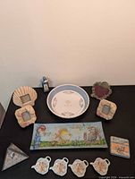 Group shot of all beach-themed items laid out on table