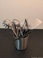 All utensils in holder