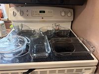 Entire set displayed on stovetop