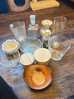 Group shot showing all ten decorative vessels