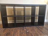 Front view showing eight compartments and overall appearance