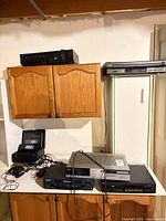 Group shot showing all five components on shelves and countertop