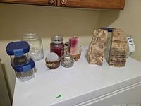 All items grouped on surface showing quantity and relative sizes