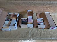 Overview of all six card boxes