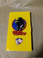 Front of yellow Dick Tracy gift box