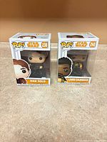 Front view of both boxed figures