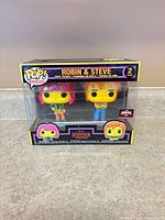 Front view of boxed Robin & Steve Funko Pop! 2-pack