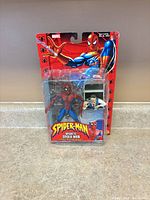 Front view of sealed Magnetic Spider-Man figure on card