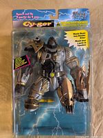 Front view of sealed Cy-Gor action figure in blister card