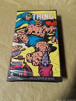 Front of VHS slipcase showing title, artwork, Marvel Comics logo and issue number