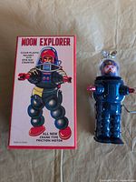 Toy and box front view