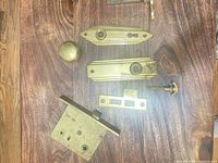 All components laid out on wood surface