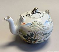 Profile showing landscape painting and spout