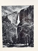 Close view of full print showing Yosemite Falls scene