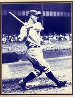 Close view of Lou Gehrig swing image