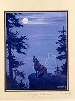 Framed print full view showing artwork, mat, and frame