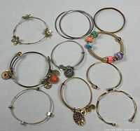 Group overview of all eleven bracelets